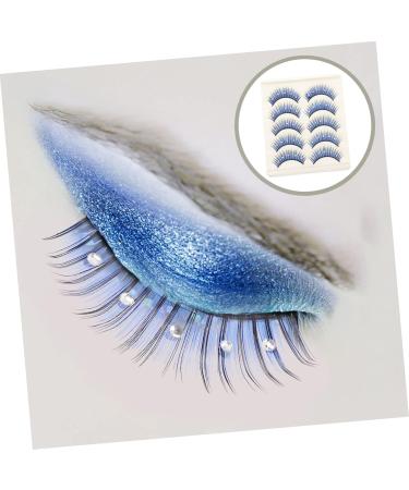 Beatifufu 5 Pairs Reusable Black Eyelashes Soft Thick Lashes Segmented False Eyelashes Soft Light Fake Lash Lashes with Color Natural Fake Lashes Cosplay Lashes Fiber Manual Diamond 5d - Buy Online on GoSupps.com