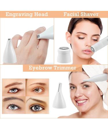 LINGSFIRE 5 in 1 Women's Electric Razor Kit - Multi-Functional Bikini Trimmer for Women - Portable Cordless Shaver for Pubic Hair, Nose, Eyebrow, Face, and Legs - Buy Online on GoSupps.com