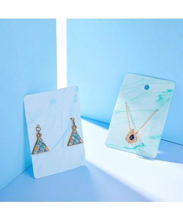 Earring Cards Set | Marble Design Jewelry Display Holders | 800 Pieces with Bags & Backs for DIY Jewelry - Buy Online on GoSupps.com