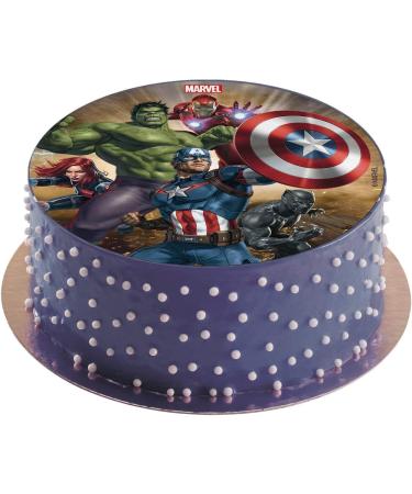 Dekora 231365 Marvel Avengers Cake Topper - Sugar-Free Edible Paper - 16 cm | Buy Internationally - Buy Online on GoSupps.com