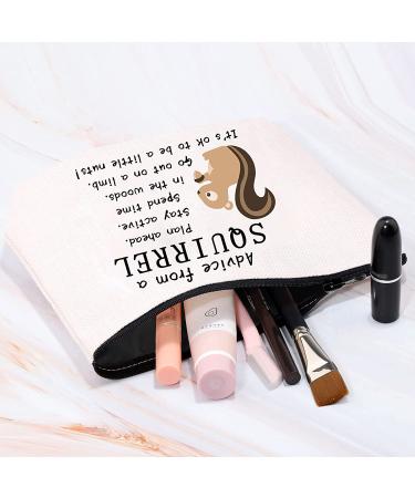 Advice from a Squirrel Makeup Bag - Perfect Gift for Squirrel and Nature Lovers - Buy Online on GoSupps.com