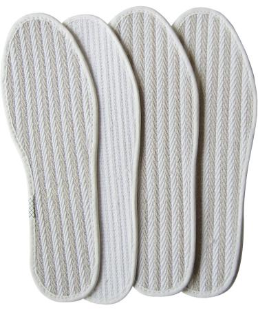 Breathable Cotton Linen Shoe Insoles 3 Pairs - Non-slip Thin Pads for Sneakers - Odor Eater Inner Soles for Men - Tennis Shoe Soles - Women 9.5/Men 7.5 US - Buy Online on GoSupps.com