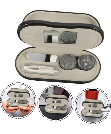 Goohochy 2-in-1 Portable Glasses & Contact Lens Case - Travel Organizer for Eyewear - Buy Online on GoSupps.com