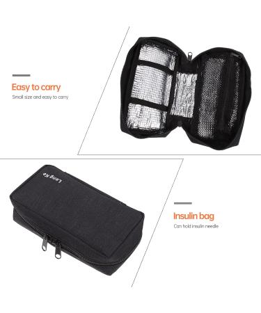 DOITOOL Insulin Cooler Travel Case - Portable Diabetic Medicine Storage Bag for Home & Outdoor Use - Black - Buy Online on GoSupps.com