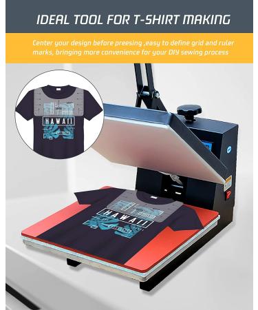 6Pcs T-Shirt Alignment Tool - Center Designs for Adult, Youth, Toddler, Infant - Transparent - Buy Online on GoSupps.com