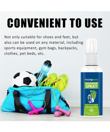 Natural Spray For Deodorization Of Shoes And Foot Spray - Shoe & Foot Spray Deodorizer Shoe & Sock Antibacterial Deodorant Spray Remove Odors Refreshes Antiperspirant Deodorant - Buy Online on GoSupps.com