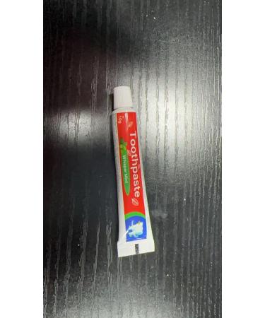 Kocpudu Travel Toothpaste Bulk 10g/0.35oz Disposable Toothpaste Mint Flavor Suitable for Hotels Camping Guests Homeless Individuals and Charities (50-Pack)