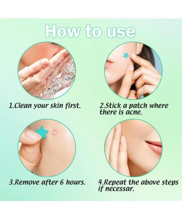 Star Pimple Patches - 240 Hydrocolloid Acne Dots with Tea Tree Oil | 3 Sizes 6 Colors for Effective Blemish Treatment - Buy Online on GoSupps.com