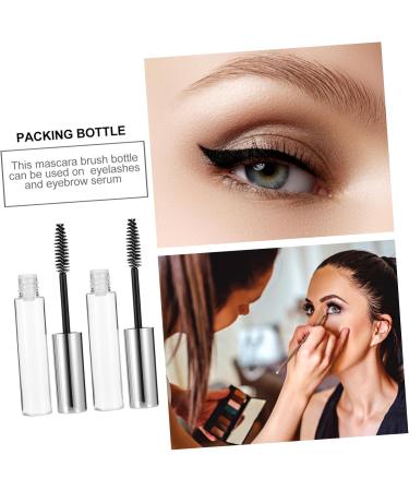 VINTORKY 10pcs Mascara Empty Tube Mascara Bottle Lip Gloss Bottle Eyelash Cream Tube Cosmetic Silver Plastic - Buy Online on GoSupps.com