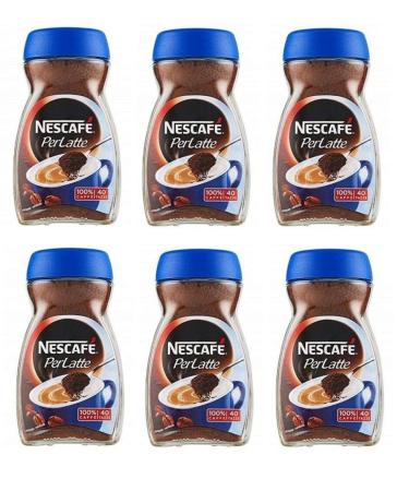 6x NESCAFE Per Latte Solubile Instant Coffee for soluble milk 100 g