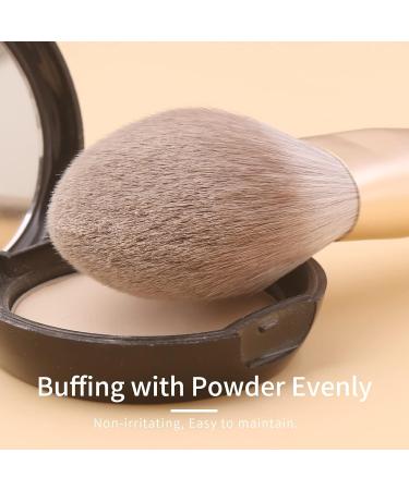 ENZO KEN Deluxe Natural Fox Hair Makeup Brush Set - Extra Soft Brushes for Face and Eye Makeup - Professional Beauty Brushes Set with Case - Gold and Pearls White Design - Buy Online on GoSupps.com