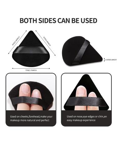 HoPliGhe 6 Pcs Velour Triangle Powder Puff Set for Face Powder - Soft & Reusable Makeup Tools - Buy Online on GoSupps.com
