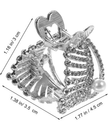 LALAFINA Wedding Hair Accessories Women Hair Clips Crown Ponytail Holder with Rhinestone Pearl Inlaid for Girls Women Hair Accessories and Ponytail Buckles Ponytail Cuff - Buy Online on GoSupps.com