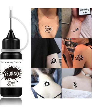 Temporary Tattoo Kit: Jagua Gel Freehand Ink, 48 Stencils, DIY Fake Freckles - 3 Colors (Black/Red/Brown) - for Women, Men, Kids - Buy Online on GoSupps.com