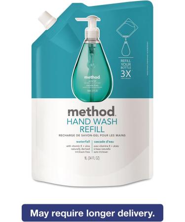 Method Gel Hand Wash Refill Pouch, Waterfall - 34 oz - Buy Online on GoSupps.com