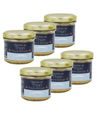 Lot 6x Tuna rillettes with Sichuan pepper - 90g jar