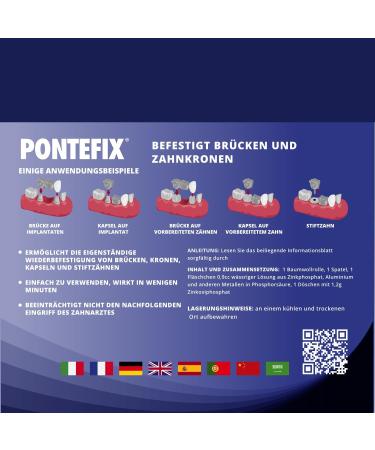 Pontefix Dental Cement - Securely Attach Bridges Dental Capsules & Post Teeth | Fast International Shipping - Buy Online on GoSupps.com