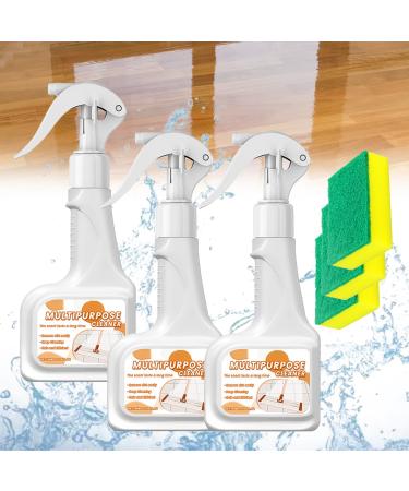 Multi-Purpose Gentle Formula Wood Cleaning Spray 2024 New Wood Degreasing Cleaner Spray Shines and Protects Removes Fingerprints Dust Wood Cleaning Spray for Cleans Wooden Surfaces (3PCS)