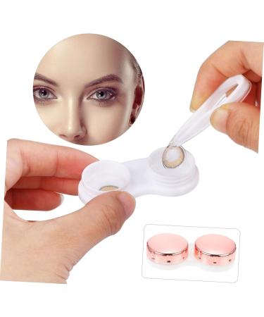 HOMSFOU White Travel Contact Lens Case - Durable Plastic Storage Box - Ideal for Household Use - Buy Online on GoSupps.com