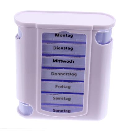 Osma Weekly Pill Box 13x11x4cm - 3 Compartment Tablet Organizer for International Shipping - Buy Online on GoSupps.com