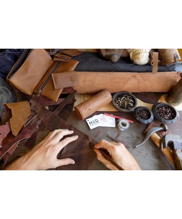 Hide & Drink Leather Hair Ties (2 Pack) - Handmade Ponytail Holders/Wraps with 101 Year Warranty (Bourbon Brown) - Buy Online on GoSupps.com