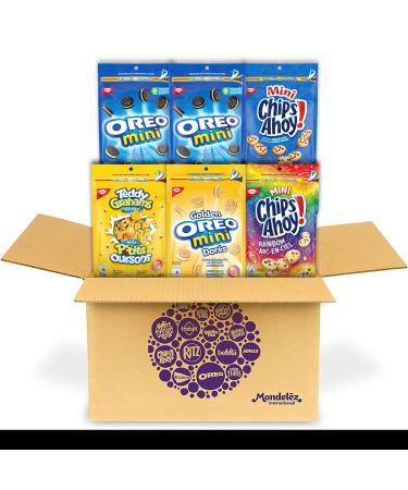 OREO & Chips Ahoy! & Teddy Graham Mini Cookies School Snacks Chocolate Sandwich Cookies Chocolate Chip Cookies 1.2 kg 6 VARIETY PACK