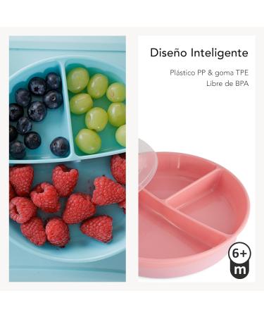 Twistshake Zom Lid Seals for Children | BPA-Free Baby Feeding Plate & Dishes | Pastel Blue 6+ Months - Buy Online on GoSupps.com