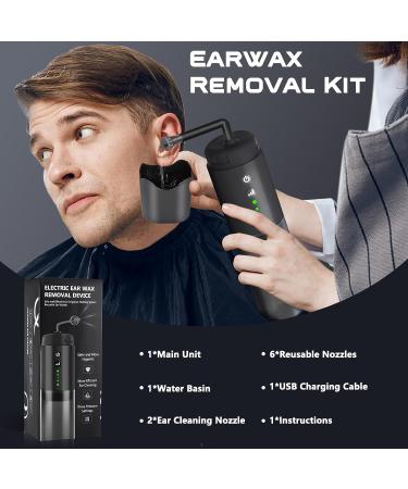 Snefe Ear Wax Removal Kit - Water Powered Ear Cleaner with 3 Pressure Settings and 6 Tips for Adults - Includes Basin and USB Charging Cable - Buy Online on GoSupps.com