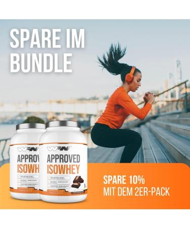 Buy Wfn Approved Isowhey Chocolate 1kg - Lactose-Free Protein Powder CFM Whey Isolate 33 Portions - Made in Germany - Buy Online on GoSupps.com