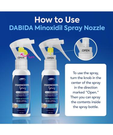 5% Minoxidil Hair Regrowth Treatment for Men & Women - 60ml Spray for Hair & Beard Growth - Buy Online on GoSupps.com