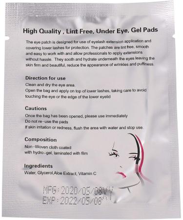 50 Pairs Eyelash Under Eye Pads Non-woven Patches -Up - Buy Online on GoSupps.com
