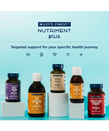 Wiley's Finest Wild Alaskan Fish Oil with Vitamin K2 - 60 Softgels | Omega-3 Supplement - Buy Online on GoSupps.com