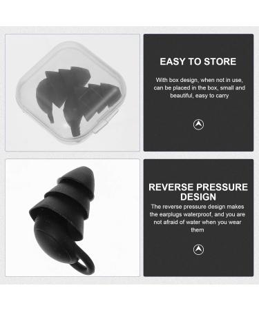 Anti Noise Earplugs - Sound Blocking Noise Canceling Ear Plugs for Sleeping & Study - Comfortable & Effective Sound Insulation - 1 Pair Black - Buy Online on GoSupps.com