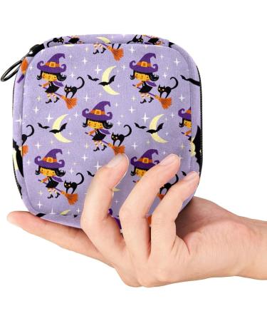Halloween Pattern Sanitary Napkin Storage Bag - Portable Menstrual Period Kit for Women & Teens - Includes Menstrual Cup Pouch and Tampon Bags - Color 4 - Buy Online on GoSupps.com