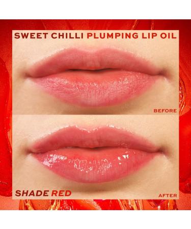 I Heart Revolution Sweet Chilli Lip Plumping Oil Glossy Effect Contains Vitamin E Red 4ml - Buy Online on GoSupps.com
