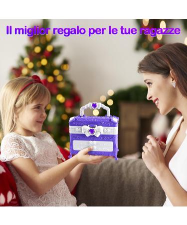 Kids Makeup Set for Girls 4-12 | Washable Make-Up Case & Toys | Perfect Halloween Christmas & Birthday Gifts - Purple - Buy Online on GoSupps.com