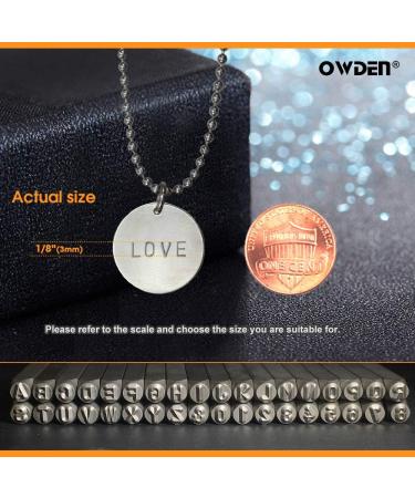 OWDEN Professional 36Pcs Steel Metal Stamping Tool Set - 1/8 3mm Steel Number and Letter Punch Set - Alloy Steel Made HRC 58-62 - Ideal for Jewelry Craft Stamping - Buy Online on GoSupps.com