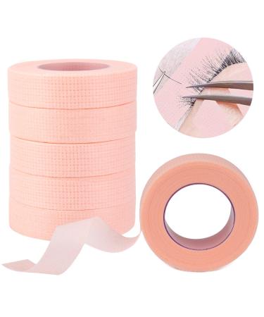 MWOOT 6 Rolls eyelash extension tape tape for lash extension eyelash extension tape micropores breathable medical eyelashes Band for eyelash extension (pink 9m)