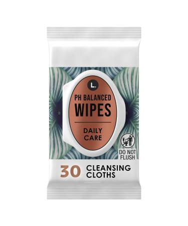 L. Fragrance Free Wipes For. Sensitive Skin Ph Balanced Hypoallergenic 30 Count