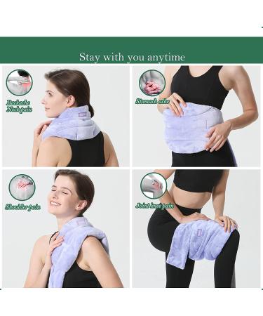 ROMFOX Microwave Heating Pad for Back Pain Relief - Lumbar, Waist, Stomach, Neck, Shoulder Heat Wrap - Moist Heat & Cold Compress Pad (Purple/Lavender Scented) - Buy Online on GoSupps.com