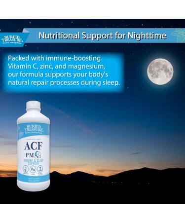 Buried Treasure ACF PM - 16 oz 16 Servings Nighttime Immune Support with Chamomile Vitamin C Echinacea Herbal Extracts Essential Nutrients 16 Fl Oz (Pack of 1) - Buy Online on GoSupps.com