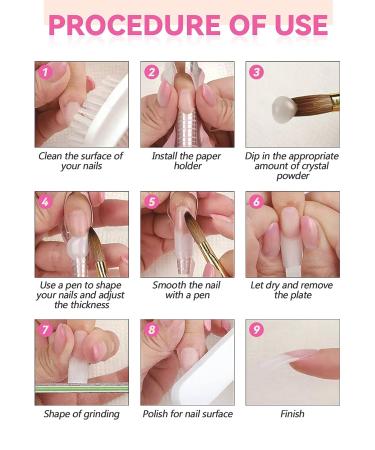 EBANKU Acrylic Nail Powder Set - 4 Colors Professional DIY Kit for Colored Acrylic Nails - Buy Online on GoSupps.com