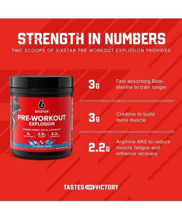 Pre Workout | Six Star PreWorkout Explosion | Pre Workout Powder for Men & Women | PreWorkout Energy Powder Drink Mix | Sports Nutrition Pre-Workout Products | ICY Rocket Freeze (30 Servings) Creatine Free Icy Rocket 30 Seâ¦ - Buy Online on GoSupps.com