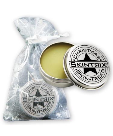 10 X Skintrix Christmas Skin Treat Balm with Star Print Mesh Bags for Christmas - Set of 10 crstcst-b