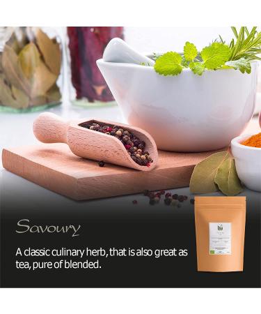 Organic Savory Herb 100g - Premium Quality Culinary Whole Leaf Spice - Buy Online on GoSupps.com