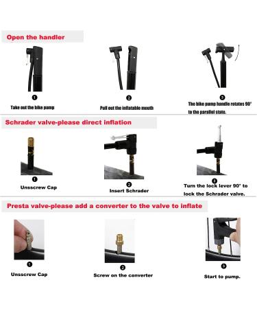 ZUKKA Mini Bike Pump - Portable Hand Air Pump for Presta & Schrader Valves, Kids & Mountain Bikes - Silver - Buy Online on GoSupps.com