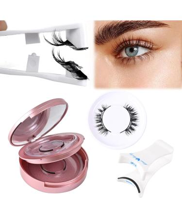 Magnetic Eyelashes with Applicator 2 Pairs of Magnetic Lashes with Applicator Dalarey Magnetic Lashes Magnetic Glue-Free Waterproof Reusable Easy to Wear Comes with Round Box and White Clip - Buy Online on GoSupps.com