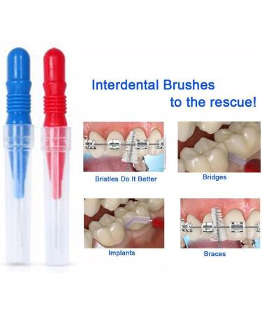 OFKPO Interdental Brush Kit - 50 Pieces Dental Care Tooth Cleaner (2.5 mm & 3.0 mm) - International Shipping Available - Buy Online on GoSupps.com