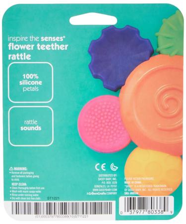Sassy Baby Silicone Teether Rattle | Safe Soft & Colorful - Perfect for 3 Months+ - Buy Online on GoSupps.com