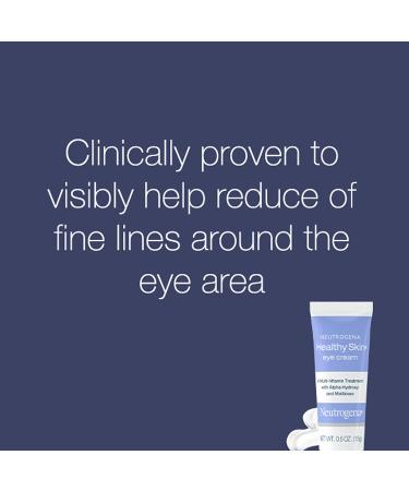 Neutrogena Healthy Skin Anti-Wrinkle Eye Cream 0.5 oz | Vitamin A & B5, AHA | Firming Under-Eye Cream for Fine Lines - Buy Online on GoSupps.com